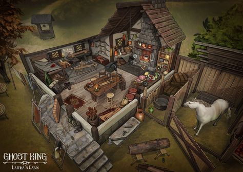 Viking Buildings, Pixel Room, Sims Home Ideas, Acotar Illyrian, Room References, Ffxiv Housing Ideas, Medieval Peasant, Character Homes, Viking House