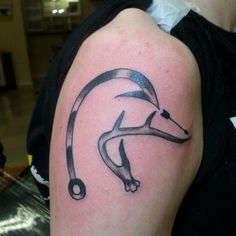 Campfire Tattoo, Duck Hunting Tattoos, Antler Tattoos, Antler Tattoo, Fishing Hook Tattoo, Deer Skull Tattoos, Hook Tattoos, Duck Tattoos, Hunting Tattoos