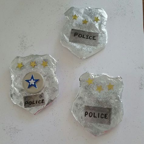 Today we made police  badges Police Art And Craft Preschool, Diy Cop Badge, Police Man Art Preschool, Police Officer Badge Craft Preschool, People Who Help Us Eyfs Activities Police, Police Officer Art Preschool, People Who Help Us Eyfs Activities Art, Police Badge Craft Preschool, Police Art Preschool