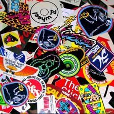 How Can I Display My Sticker Collection?    Click to read the great answers! Stickers Collection Display, Vintage Wallpapers, Vintage Skate, A Place For Everything, Custom Cases, Condo Decorating, Skateboard Stickers, Travel Stickers, Custom Case