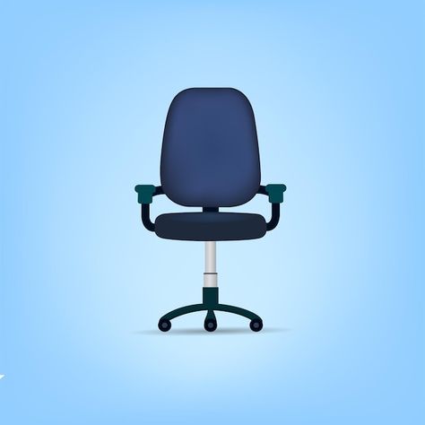 Office Chair Illustration, Chair Illustration, Study Chair, Premium Vector, Office Chair, Graphic Resources, Vector Illustration, Quick Saves