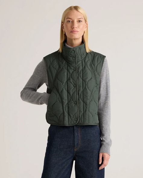 Quilted vest outfit