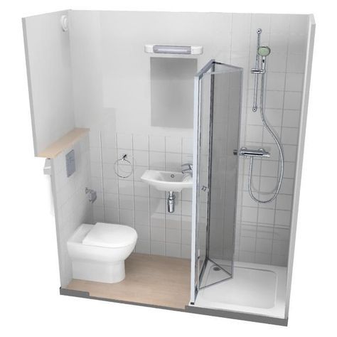 Shower Pods, Small Shower Room, Ensuite Shower Room, Small Bathroom Layout, Small Toilet Room, Bathroom Shower Heads, Bathroom Plans, Toilet Sink, Small Showers