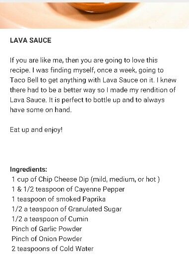 Volcano Sauce Taco Bell, Taco Bell Volcano Burrito Recipe, Lava Sauce Taco Bell, Taco Bell Volcano Sauce Recipe, Volcano Sauce Recipe, Taco Bell Lava Sauce Recipe, Lava Sauce Recipe, Lava Sauce, Shrimp Sauce