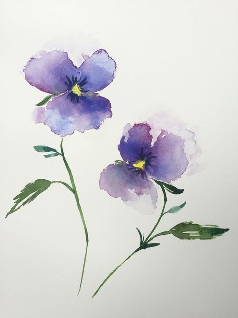 Paintings Diy, Watercolor Pictures, Watercolour Inspiration, Watercolor Flower Art, 수채화 그림, Craft Classes, Watercolor Paintings Tutorials, Watercolor Flowers Paintings, Inspirational Artwork