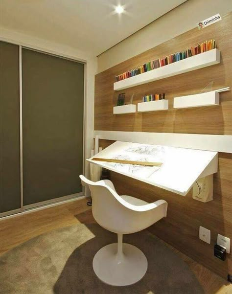 Minimalist Home Office, Art Studio Room, Studio Room, Trendy Home, A Desk, Studio Space, Home Office Design, Home Office Furniture, The Room