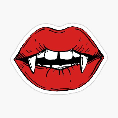 Halloween Animation, Autumn Couple, Vampire Lips, Black Stickers, Stickers For Sale, Halloween Stickers, Cool Stickers, Aesthetic Stickers, Scrapbook Stickers