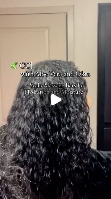 ricewatergirl™ LLC on Instagram: "🥒Cucumber water with aloe vera and okra are three natural ingredients that can hydrate and moisturize the hair!🤩⬆️  🥒How to Make? 1. Chop aloe vera into pieces, soak in water for 45 minutes to 1 hour.  2. Once aloe vera is clean, remove the gel and place it into a bowl.  3. Add in half a cup of okra gel and one cup of cucumber water.  4. Stir the mixture and add to a blender.   5. Once ingredients are combined, pour the mix into a scalp massage bar mold and freeze overnight.  🌿How to Use? 1. Massage into scalp and hair for 15-30 minutes before shampooing.  2. Rinse out thoroughly with water and then shampoo/condition.  ✨Repeat this process for your next 3-4 wash days and see if you see any additional difference in your hair hydration, length, strength, How To Moisturize Natural Hair, Microloc Journey, Hair Hydration, Massage Bar, Natural Hair Growth Tips, Cucumber Water, Massage Bars, Aloe Vera For Hair, Boo Thang