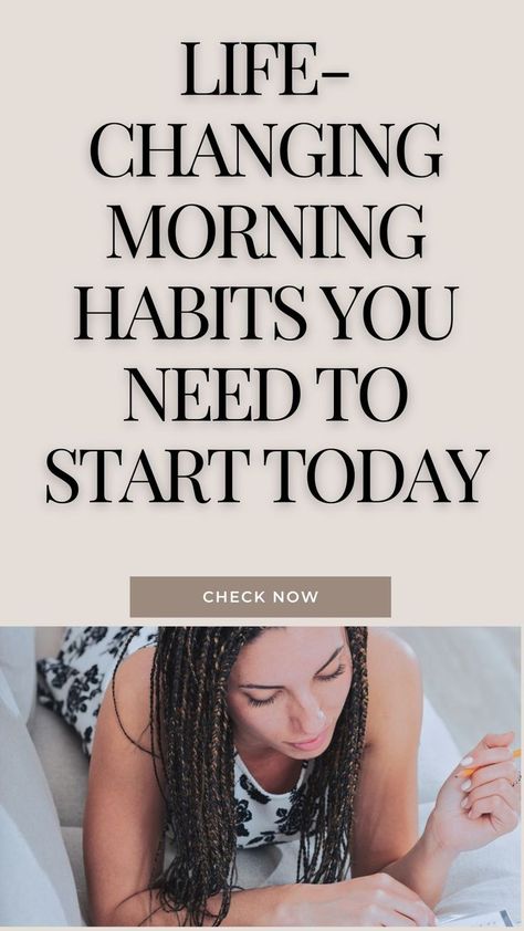 Want to transform your life? Start these simple morning habits and see the change in just 30 days. Make every morning count! Morning habits Morning routine tips Healthy habits Morning Routine Tips, Habit Stacking, Habit Formation, Routine Tips, Productive Habits, Break Bad Habits, Morning Habits, Changing Habits, Positive Habits