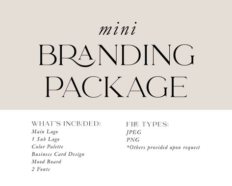 Branding is more than just a logo, it's an experience. Branding gives your client a lasting impression of who you are and what you do. Your brand plays a huge role in how people remember your business. A custom branding package helps you maintain a cohesive look and feel throughout all platforms. THE REAL DEAL. This is an investment is yourself and your business. Whether you are a new entrepreneur starting fresh, or an experienced business owner looking to re-brand and freshen up, this package h Business Branding Inspiration, Logo Design Business, Branding Package, Tyler Tx, Branding Mood Board, Social Media Marketing Business, Brand Kit, Logo Business, Branding Kit