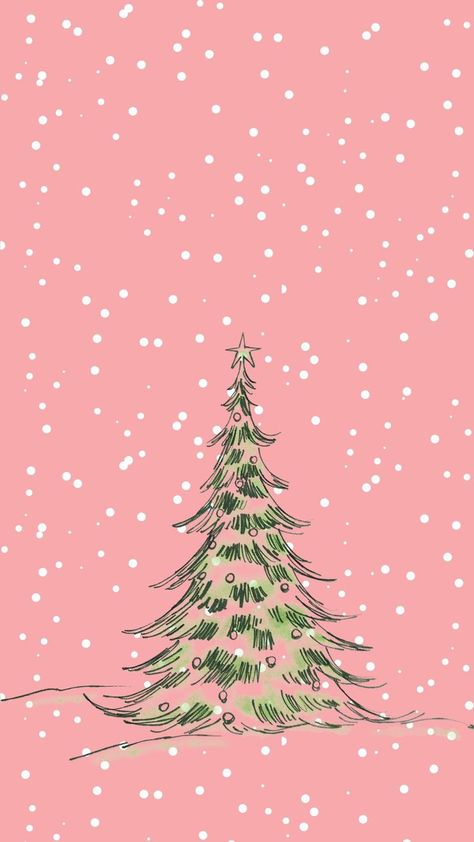 Teacher Wallpaper, Holiday Iphone Wallpaper, Christmas Wallpaper Iphone Cute, A Pink Christmas, Christmas Tree Wallpaper, Wallpaper Christmas, Christmas Backgrounds, Xmas Wallpaper, Phone Wallpaper Pink