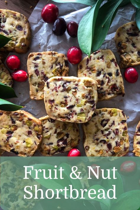 Dried Fruit Cookies, Christmas Bake Off, Christmas Recipe Ideas, Christmas Shortbread, Christmas Cookie Recipe, Fruit Cookies, Festive Cookies, Christmas Fruit, Shortbread Recipes