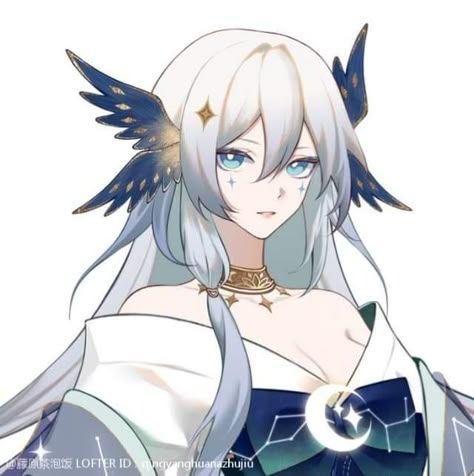 Angel Oc Female Art, White Hair Oc Female, Anime Base Female Drawing Reference, Genshin Oc Girl, Female Angel Oc, Oc Female Character Design, Liyue Oc, Doll Character Design, Goddess Oc