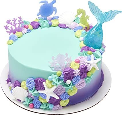 Round Birthday Cakes, Sweet Sticks, Mystical Mermaid, Sweet Sugarbelle, Bee Sweet, Birthday Sheet Cakes, Mermaid Birthday Cakes, Cake Decorating Set, 5th Birthday Party Ideas