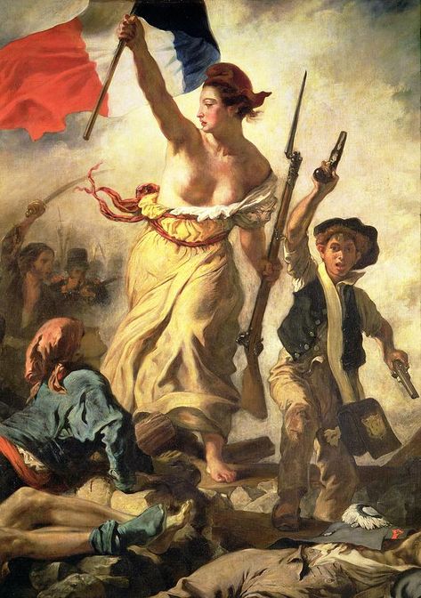 Delacroix Paintings, Liberty Leading The People, Revolution Art, Eugène Delacroix, Louvre Paris, Louvre Museum, French Revolution, Old Paintings, Victor Hugo