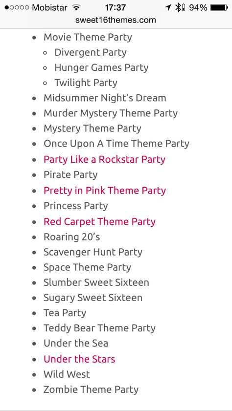 Sweet 16 Bday Themes, Color Themes For Sweet 16, Sweet 16 Inspiration, Sweet Sixteen Themes Color Schemes, Birthday Party Themes Sweet 16, What To Do For Sweet 16 Birthday Ideas, Simple Sweet 16 Party Ideas Themes, Themes For Sweet 16, Sixteenth Birthday Ideas Party Themes Sweet 16