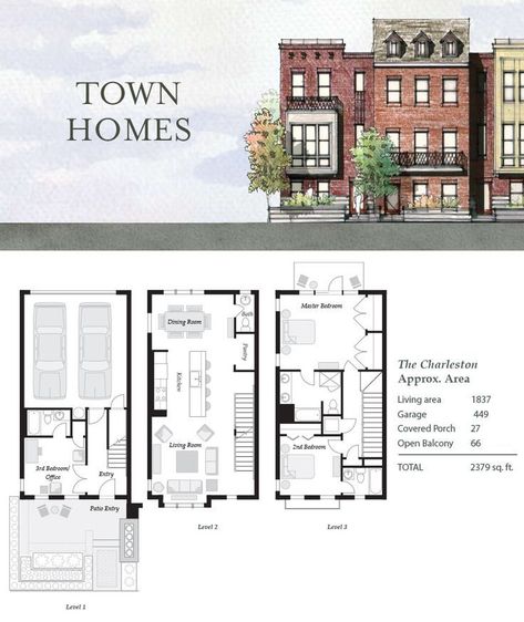 Townhome Design, Town House Plans, Town Homes, San Myshuno, Sims Builds, Sims 4 House Plans, Sims 4 House Building, Vintage House Plans, Townhouse Designs