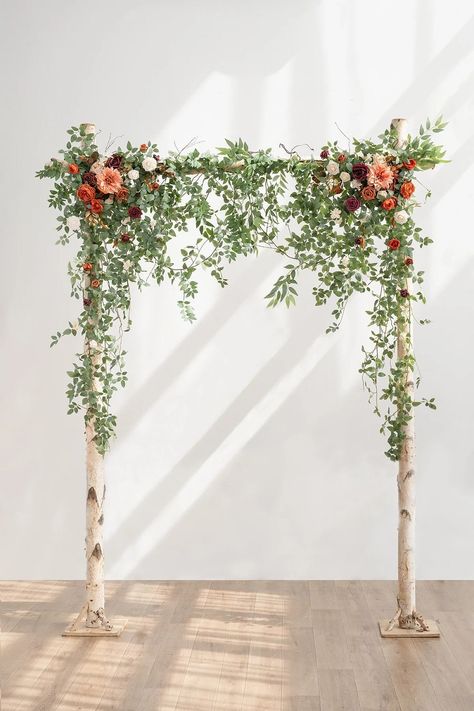 Best Amazon Prime Day Wedding Deals For Brides 2023 Indoor Arbor Wedding, Fall Wedding Flowers Chuppah, Affordable Wedding Arch, Cheap Wedding Arch, Small Wedding Arch, Natural Wedding Arch, Wildflower Wedding Arch, Wedding Arch Alternative, Flowers In Sunset