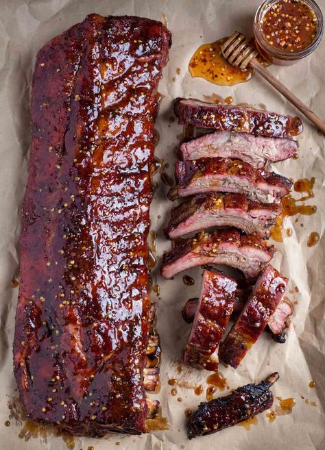 Honey Ribs Recipe, Honey Ribs, Glazed Ribs, Pork Belly Burnt Ends, Honey Pork, Baked Ribs, Smoked Pulled Pork, Seafood Seasoning, Easy Seafood