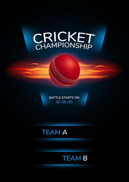 Poster, background for cricket champions... | Premium Vector #Freepik #vector #background #poster #sports #text Cricket League Poster, Cricket Poster Creative, Birthday Background Design, Cricket Poster, Cricket Ball, Template Text, Vector Poster, Cricket Balls, Hair Png