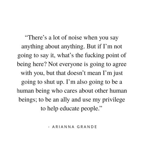 Ariana Grande for Aug 2018 Elle Magazine ♡ (discussing One Love and Manchester bombings) Manchester Ariana Grande, Ariana Quotes, Meaningful Lines, Love And, Elle Magazine, One Love, Say Anything, Shut Up, Ariana Grande