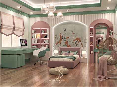 Architect: Fatima shahabedin #interior #architecture #architect #bedroom #decoration #homedesign Architect Bedroom, Luxury Dorm, Futuristic Bedroom, Kids Room Interior Design, Luxury Room Bedroom, Modern Kids Bedroom, Minimal House Design, Bedroom Decor Design, Dream House Rooms