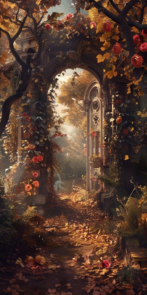 Midjourney Feed Forest Witch Aesthetic Wallpaper, Whimsical Fall Aesthetic, Vintage Fall Phone Wallpaper, Beautiful Nature Pictures Photography, Fall Nature Wallpaper, May Vibes, Medieval Wallpaper, Facts About Halloween, Halloween Facts