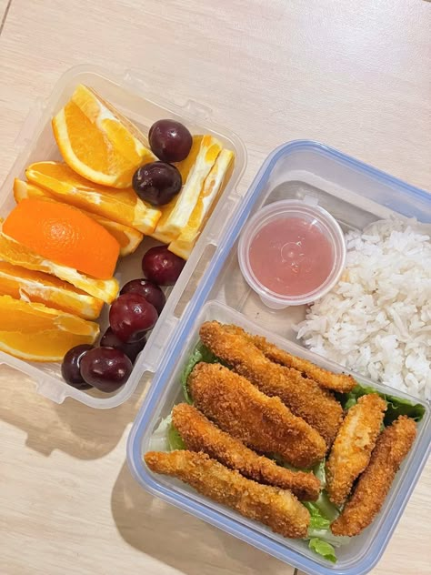 Bekal Aesthetic, Packed Lunch Aesthetic, Lunchbox Aesthetic, Lunch Box Aesthetic, Lunch Aesthetic, School Lunch Recipes, Healthy Lunch Snacks, Resep Diet, Bento Recipes