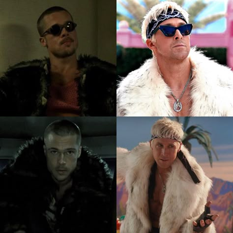 brad pitt, ryan gosling, tyler durden, ken, fight club, barbie Skate Photos, Райан Гослинг, Tyler Durden, Girl Movies, Club Style, Tv Entertainment, Love Movie, Musical Movies, Breaking Bad