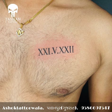 TashanTattoo
AshokTattooWala
S.20. Tirupati plaza
Opp. New bus stand
Near gd modi collage
Palanpur (gujrat)
9586697547
9687533310 Wedding Date Tattoo For Men, Roman Date Tattoo, Wedding Date Tattoo, Wedding Date Tattoos, Date Tattoo, Tattoo Session, Date Tattoos, Wedding Date, Tattoos For Guys