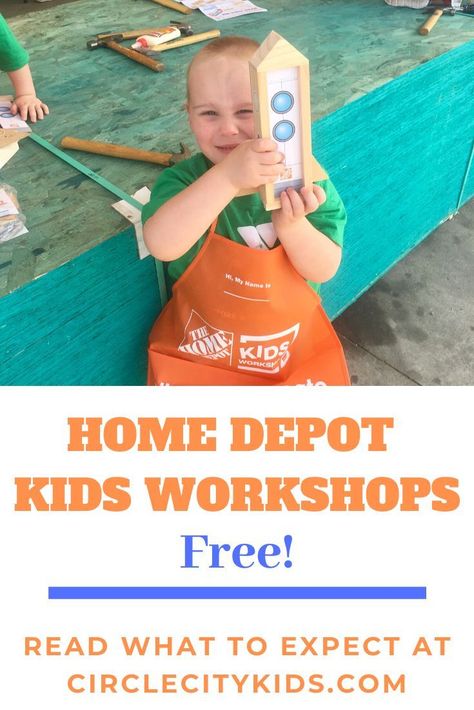 Home Depot Kids Workshop, Workshops For Kids, Winter Break Activities, Circle City, City Adventure, Kids Workshop, Autumn Activities For Kids, Fun Summer Activities, City Kid