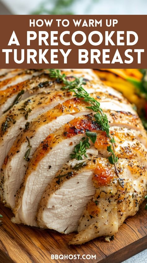 How to heat a precooked turkey breast? Learn the best methods to reheat precooked turkey and tips for how to warm a precooked turkey breast while keeping it moist and flavorful. Save this for your next meal and visit our blog for the full guide! Cook Asparagus In Oven, Precooked Turkey, Herb Roasted Turkey Breast, Cook Asparagus, Salad Appetizer Cups, Herb Roasted Turkey, Appetizer Cups, Turkey Tenderloin, Smoked Turkey Breast