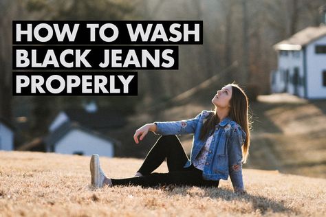 How to Wash Black Jeans So They Don't Fade? (Best Methods to Use) How To Fix Faded Black Jeans, Casual Stonewashed Jeans In Washed Black, How To Keep Black Clothes From Fading, Faded Black High Waisted Jeans, Urban Washed Black Jeans With Frayed Hem, Laundry Booster, Black Ripped Jeans, Colored Jeans, Perfect Pair