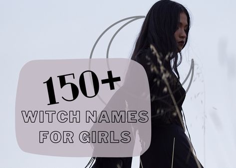 Are you looking for a witchy name for your baby girl? Choose from over 150 amazing mystical names on this list. Witchy Girl Names, Gothic Girl Names, Witchy Names, Mystical Names, K Names, List Of Girls Names, Witch Names, Middle Names For Girls