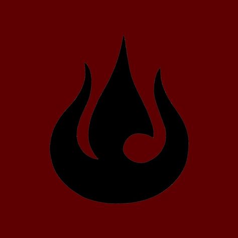 Fire Nation Tattoo Design, Avatar Fire Symbol, Fire Bender Tattoo, Firebending Aesthetic, Avatar The Last Airbender Fire Nation, Fire Nation Tattoo, Atla Symbols, Atla Nails, Firebender Aesthetic