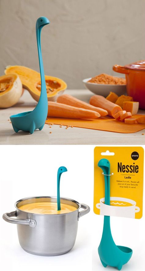 Loch Ness Ladle - cute! Nessie Ladle, Masakan Malaysia, Desain Pantry, Geek Life, Gadgets And Gizmos, Household Gadgets, Kitchen Stuff, Cool Gadgets, Kitchen Gadgets