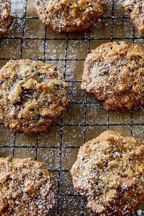 Walnut Cookies Recipe, Walnut Cookie Recipes, Date And Walnut, Date Cookies, Peanut Butter Blossoms, Walnut Cookies, Cookie Butter, Nyt Cooking, Tea Cakes