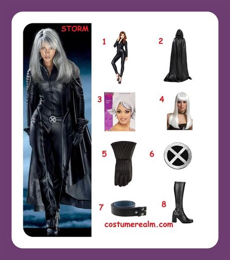 Storm X Men Cosplay, Storm X Men Costume, Storm Halloween Costume, Storm X Men, Diy Costumes Men, Storm Costume, Storm Cosplay, X Men Costumes, Storm Xmen