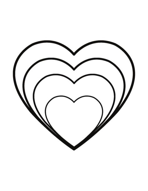 Free printable heart template great for DIY Valentines cards, crafts, and toddler activities. Large heart templates, Small heart templates, red heart templates! This has so many great free heart downloads. Heart Templates Free Printables, Easy Heart Drawings, Projects For Toddlers, Printable Hearts, Heart Shapes Template, Printable Heart Template, Hearts Clipart, Diy Valentines Cards, Heart Stencil