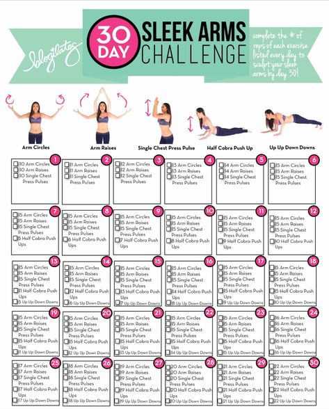 30 Day Arm Challenge, Arm Workout Challenge, 30 Day Arm, Arm Challenge, Love Handle Workout, Insanity Workout, 90 Day Challenge, 30 Day Fitness, Workout Calendar