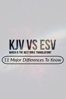 KJV Vs ESV Bible Translation: (11 Major Differences To Know) Bible Translation Comparison, Best Bible Translation, Esv Bible Verses, Kjv Study Bible, Esv Study Bible, Esv Bible, Catholic Bible, Kjv Bible, Bible Translations