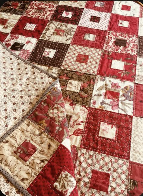 French General Fabric Quilt, French Quilt Pattern, German Quilt Patterns, French General Quilts Ideas, French General Quilts Pattern, 4 Color Quilt Patterns, Red Quilts Ideas, French General Quilts, French General Fabric