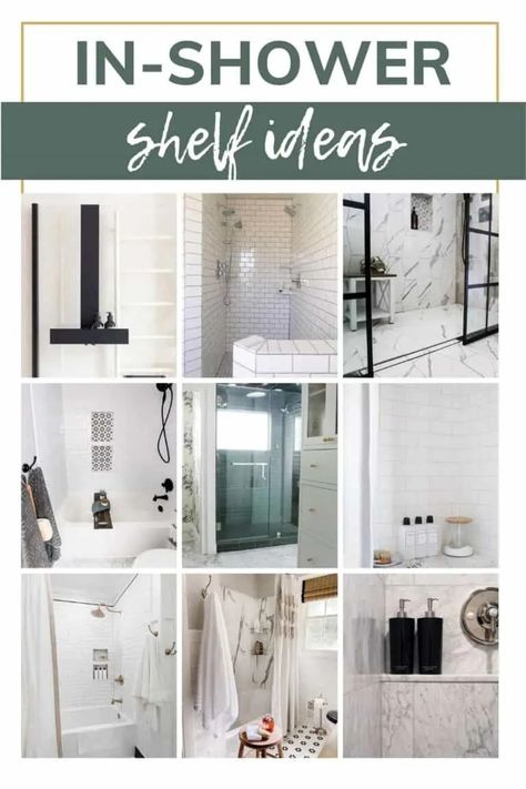 Discover a treasure trove of shelf Ideas for your shower space. From shower niches, corner shelves to sleek modern designs, we've curated the best shower shelf projects to help you organize and beautify your showers. Diy Corner Shelf, Niche Shelves, Shower Corner Shelf, Rustic Wooden Shelves, Shower Shelf, Shower Storage, Diy Shower, Shower Niche, Creative Storage