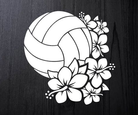 Volleyball Painting, Volleyball Locker, Volleyball Drawing, Volleyball Accessories, Volleyball Wallpaper, Typographic Logo Design, Volleyball Gifts, Volleyball Mom, Netball