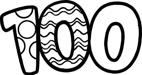 nice 100 Days Of School Number Coloring Page 100 Days Of School Centers, School Countdown, 100th Day Of School Crafts, Frozen Coloring Pages, School Images, Coloring Pages Inspirational, School Coloring Pages, Valentines Day Coloring, Teacher Teaching