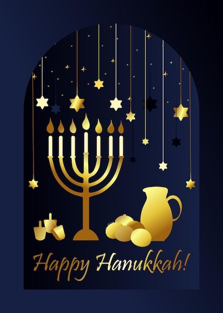 Happy Hanukkah Images, Hanukkah Greeting, Happy Hanukkah, Menorah, Festival Lights, Holiday Specials, Hanukkah Wreath, Hanukkah, Premium Vector