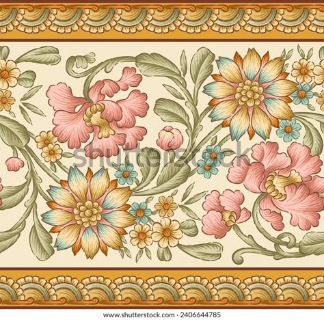 Digital Lace Border, Flower Lace Border, Digital Border, Border Lace, Flower Art Images, Flower Lace, Lace Border, Floral Border, Design Floral