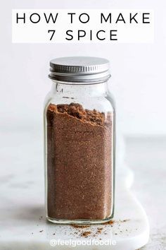 This tutorial shows how to make Lebanese 7 Spice with basic pantry spices; use it in many Middle Eastern recipes for more authentic flavoring | Cooking Basics | Middle Eastern Recipes | Spice Mix | Lebanese Recipes | Lebanese Spices | Baharat Lebanese Seven Spice Recipe, Seven Spices Recipe, Seven Spice, Swiss Cuisine, Masala Powder Recipe, 7 Spice, Homemade Spice Mix, Spice Blends Recipes, Spice Mix Recipes