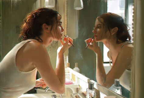 ArtStation - 。, jingyu shen Michael Pitt, Bernardo Bertolucci, Louis Garrel, Eva Green, Princesa Diana, Natasha Romanoff, Girl Next Door, Brushing, The Mirror