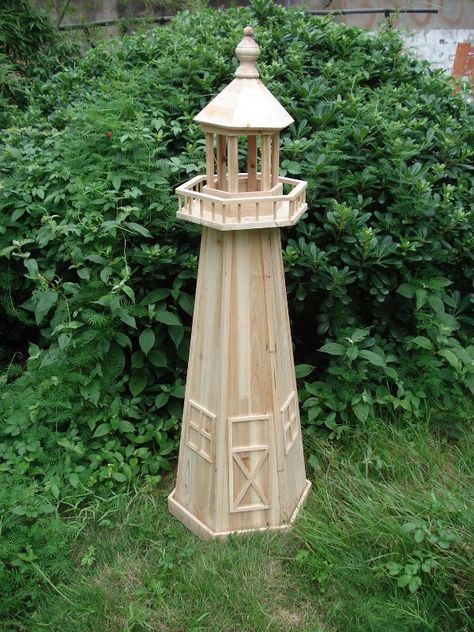 Lighthouse Decorations, Windmill Plan, Garden Lighthouse, Lighthouse Woodworking Plans, Diy Lighthouse, Wooden Lighthouse, Wood Lighthouse, Lighthouse Crafts, Lighthouse Decor